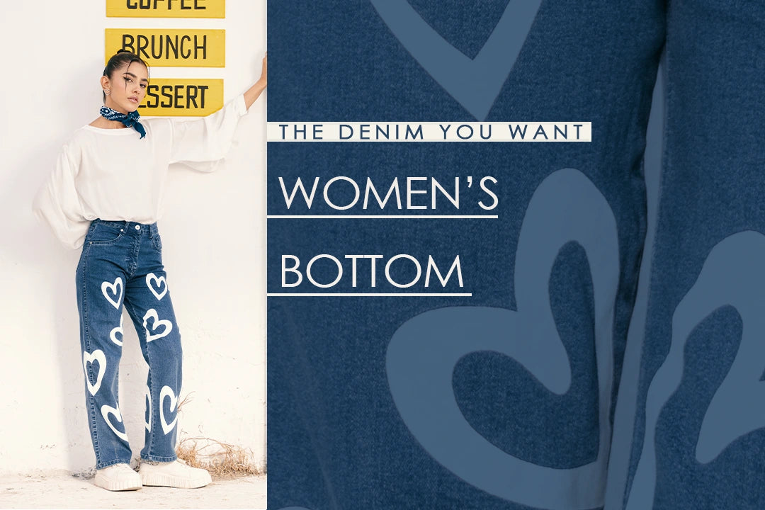 Denim Jeans Bottom Wear for Women