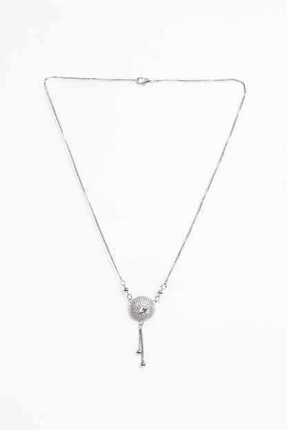 White Hanging Pendant Chain Necklace - Cougar Clothing