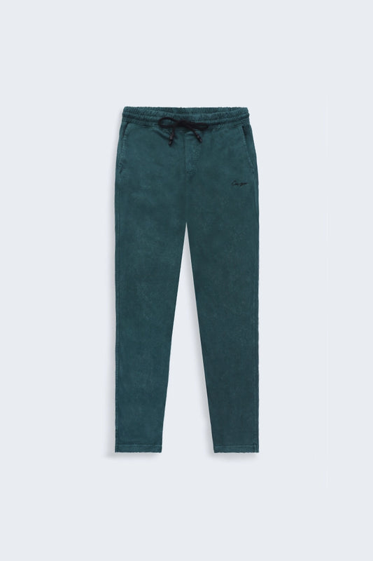 Garment-Dyed Relaxed Fit Trousers Men Trouser Fall 2024 COUGAR- (Men Fall 2024) S Teal 