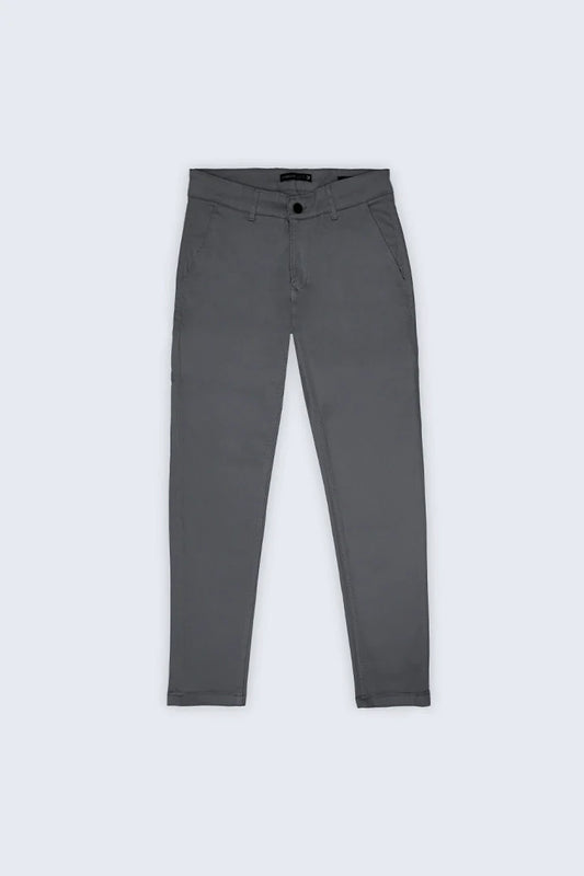 Grey Slim Fit Chino Pants Men Chino Summer V-1 2024 AURA COUGAR 30 Grey 