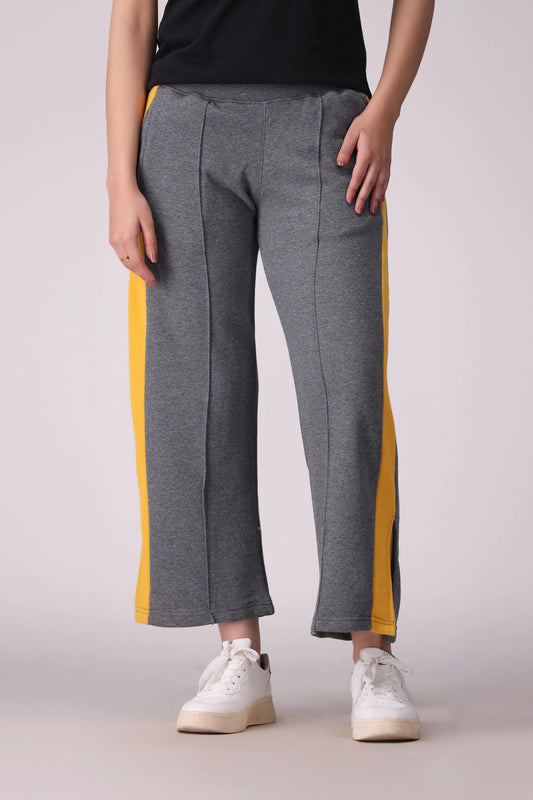 Split Hem Trousers Women Trouser Winter 2024 Knit Story COUGAR- (Women Winter 2024) XS Charcoal Women