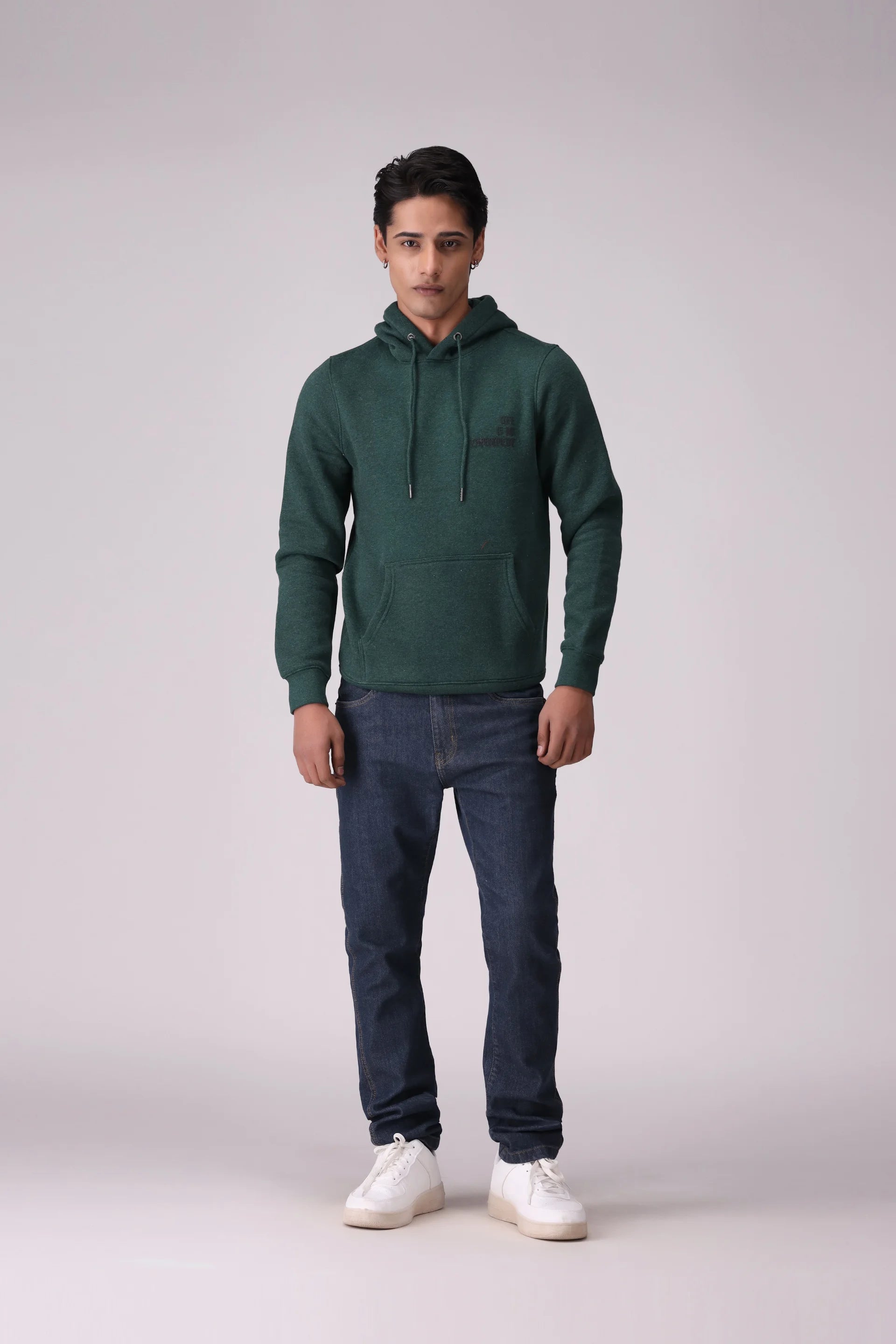 Mélange Hoodie Men Hood Winter 2024 Knit Story COUGAR- (Men Winter 2024)