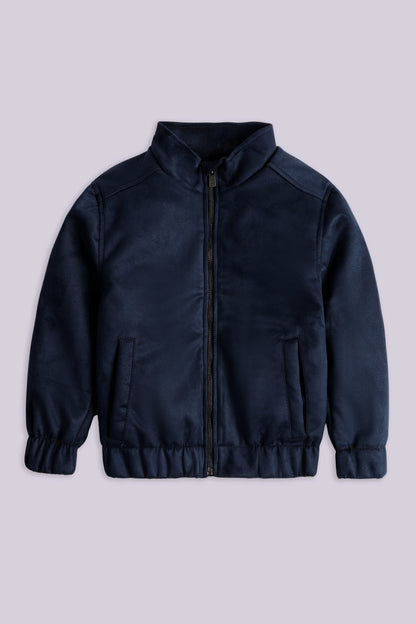 Suede Jacket Boy Jacket Winter 2024 COUGAR- (Boy Junior Winter 2024) 5-6 Y Navy Boy