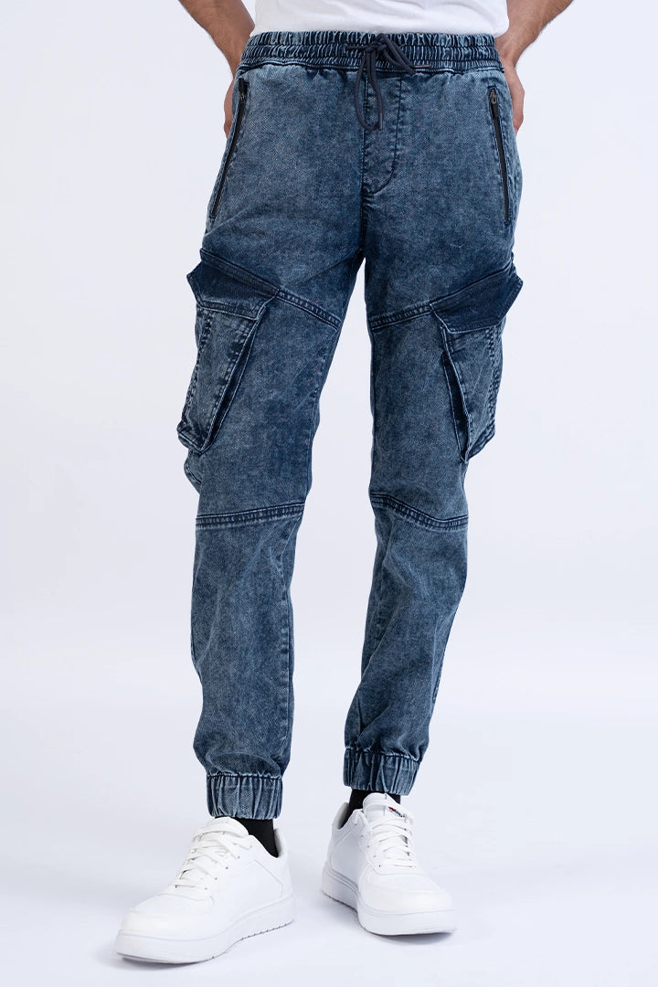 Cargo Denim Jogger Pants - Cougar Clothing