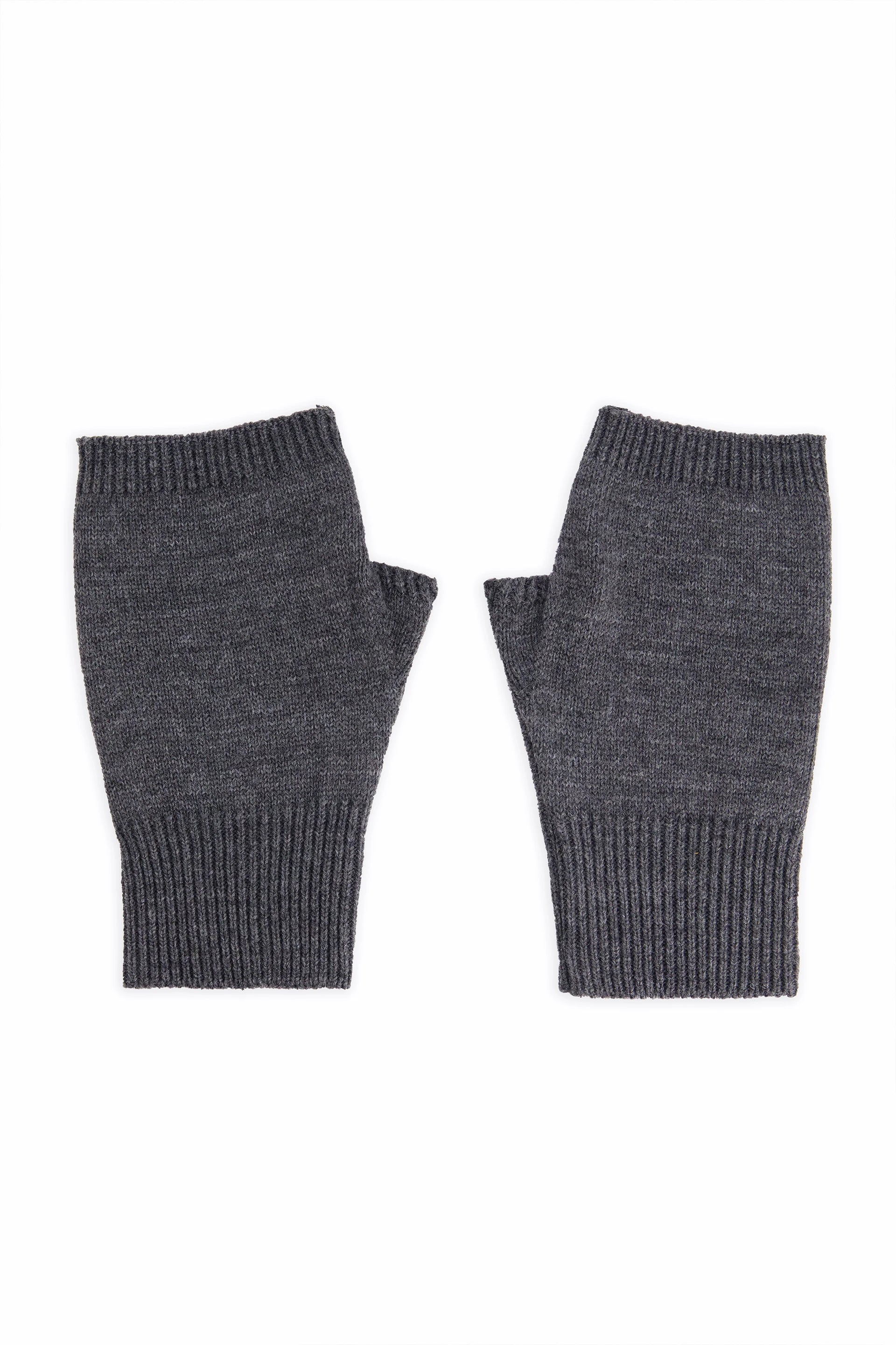 Mélange Knit Fingerless Gloves Gloves Winter 2024 Knit Story COUGAR C (Winter 2024) FSZ Grey