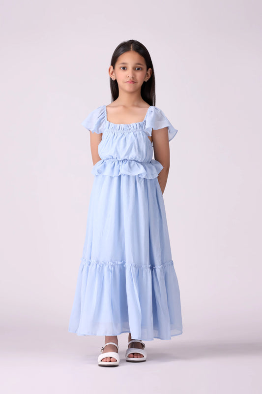 Ruffle Dress Girl Frock COUGAR (S V-1 2025)