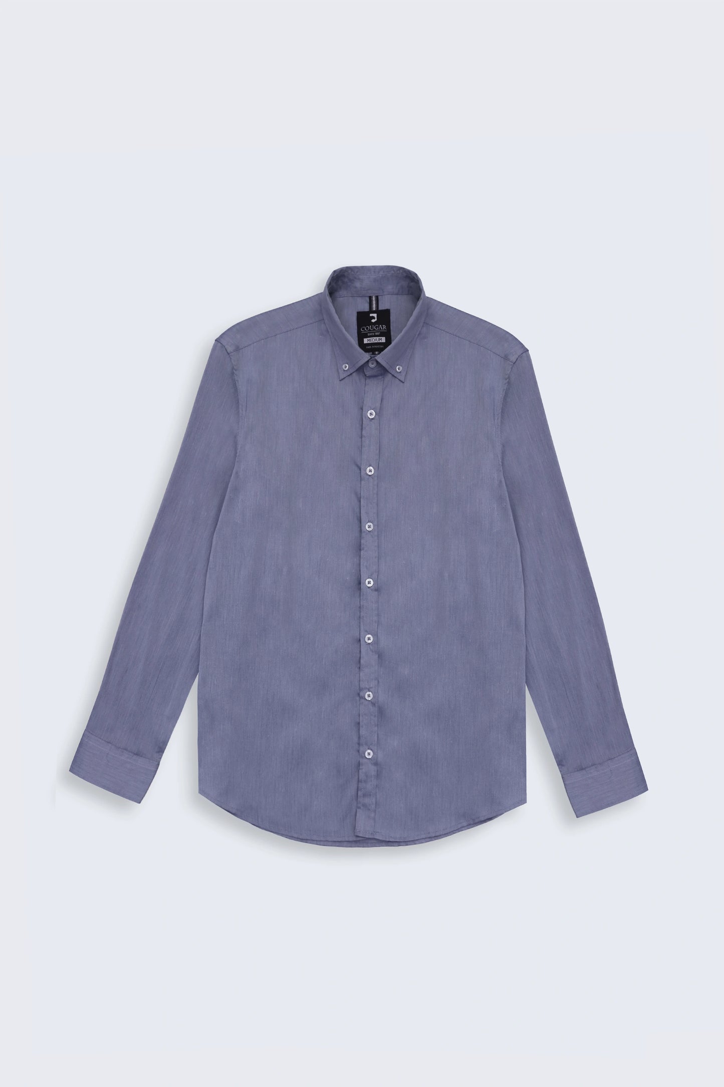 Chambray Slim Fit Casual Shirt Men Casual Shirt Fall 2024 COUGAR- (Men Fall 2024)   