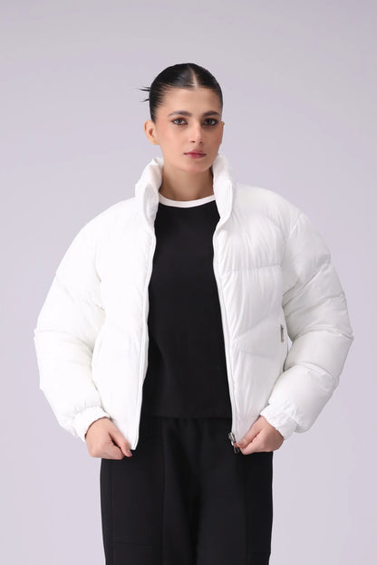 Double Sided Jacket Women Jacket Winter 2024 Knit Story COUGAR- (Women Winter 2024) S White 