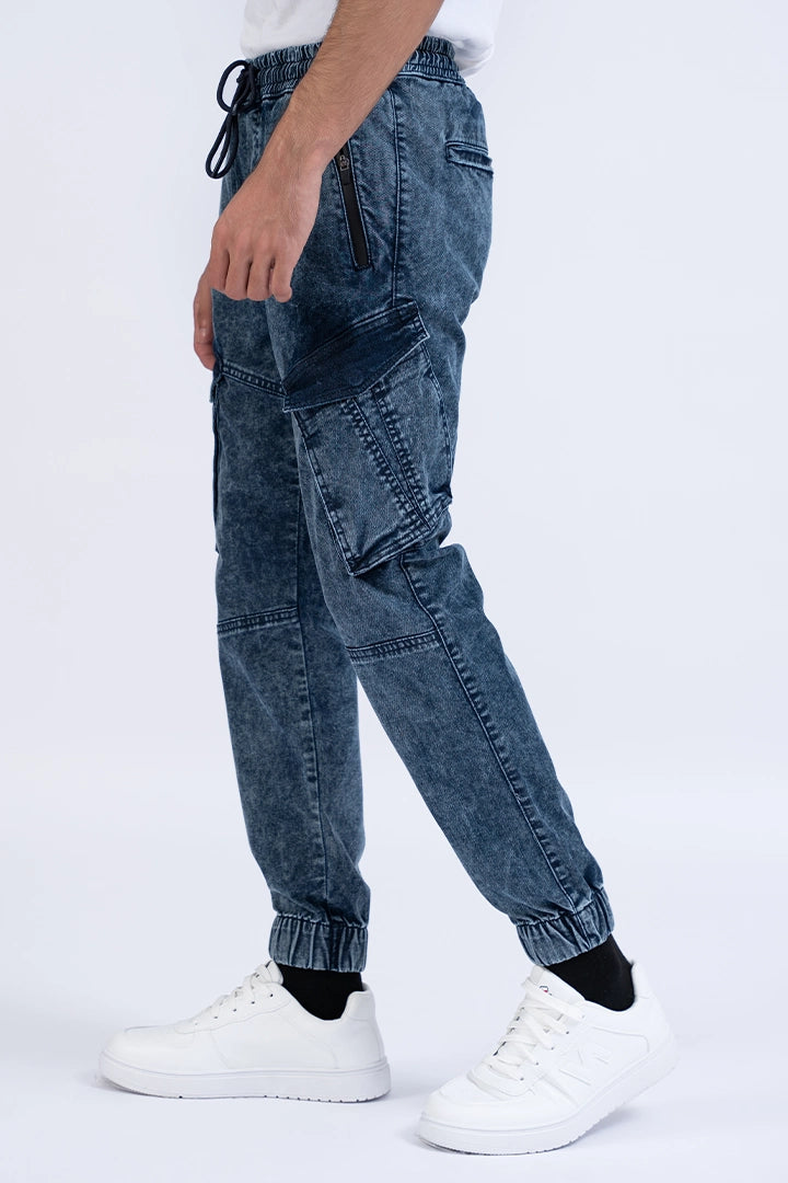 Cargo Denim Jogger Pants - Cougar Clothing