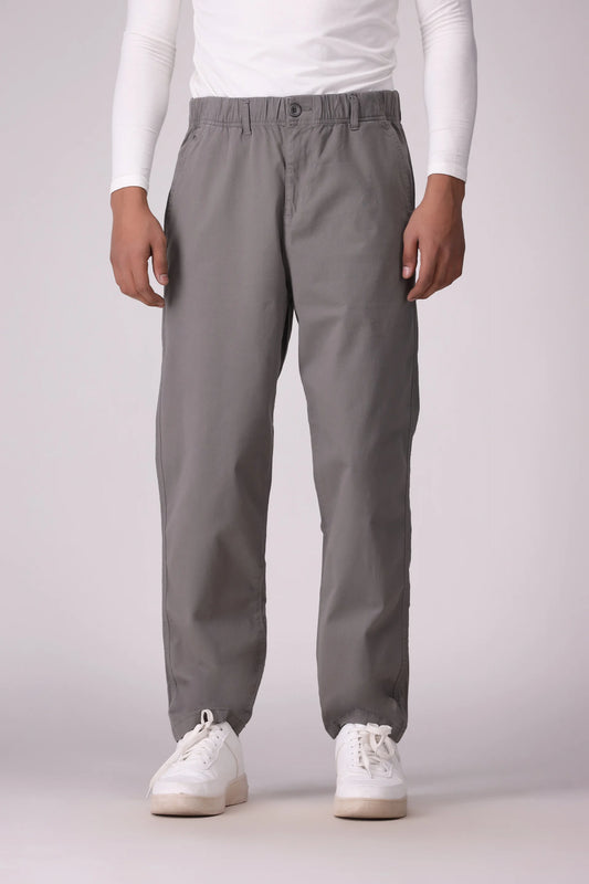 Relax Fit Chino Trousers Men Trouser Fall 2024 Core Comfort COUGAR- (Men Fall 2024) M Grey Men