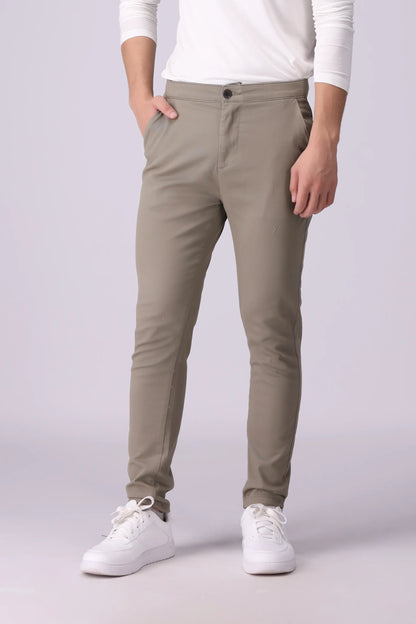 Skinny Fit Chino Pants Men Chino Fall 2024 Core Comfort COUGAR- (Men Fall 2024) 30 Khaki 