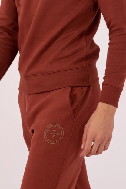 Folded Hem Comfort Fit Trousers Men Trouser Winter 2024 Knit Story COUGAR- (Men Winter 2024)   