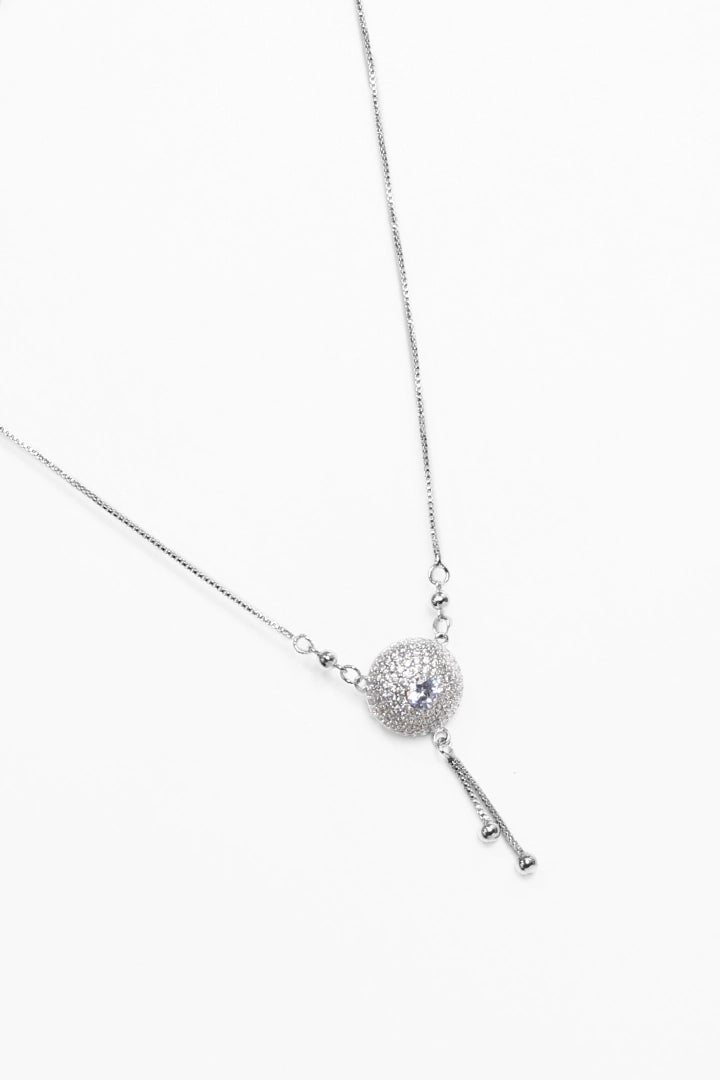 White Hanging Pendant Chain Necklace - Cougar Clothing