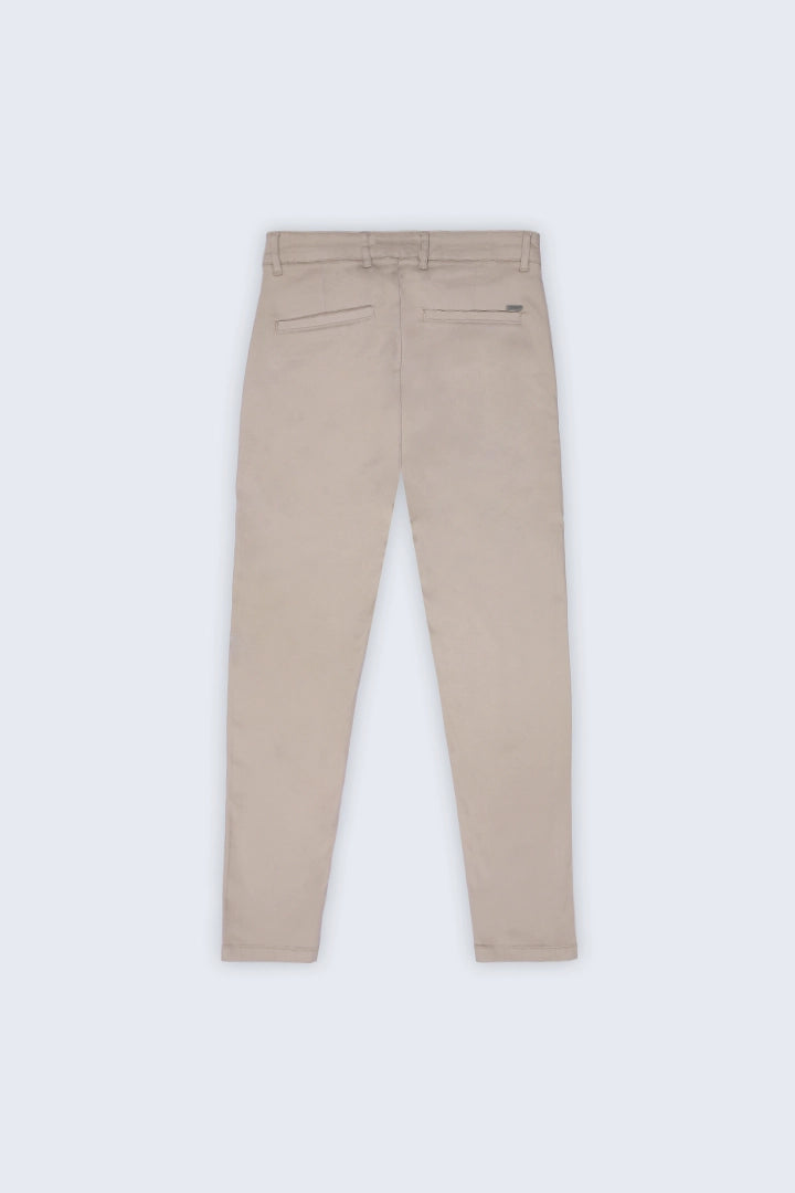 Beige Slim Fit Chino Pants Men Chino Summer V-1 2024 AURA COUGAR   