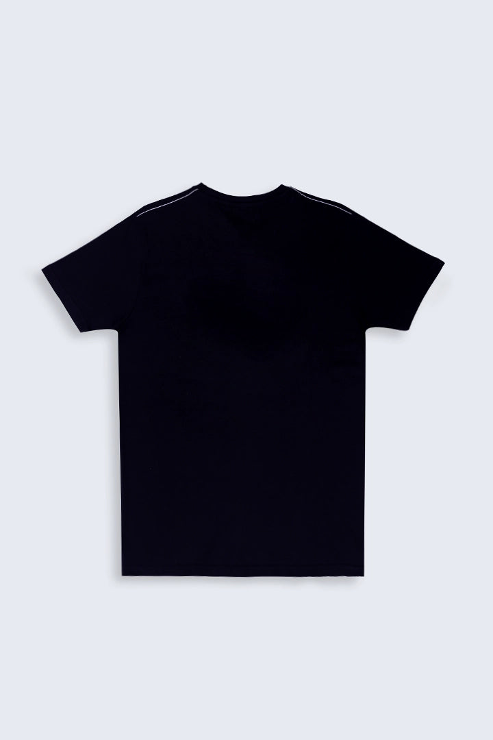 Black Graphic Regular Fit T-Shirt