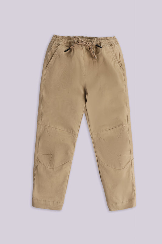 Slim Fit Jogger Pants Boy Trouser Fall 2024 COUGAR- (Boy Junior Fall 2024) 5-6 Y Khaki Boy