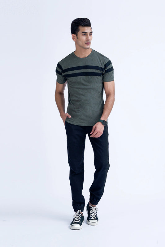 Green Cotton Blend T-Shirt Men T-Shirt Pre Fall 2023 Vortex COUGAR XS Green 