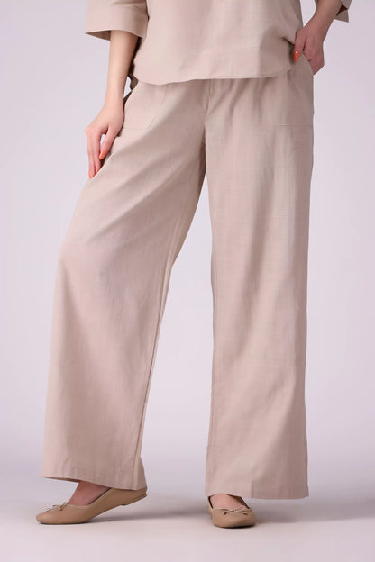 Woven Culottes Women Trouser COUGAR (S V-1 2025) XS Skin Women