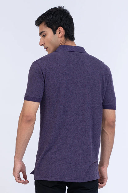 Purple Polo Men Polo Summer V-2 2024 URBAN STATION COUGAR   