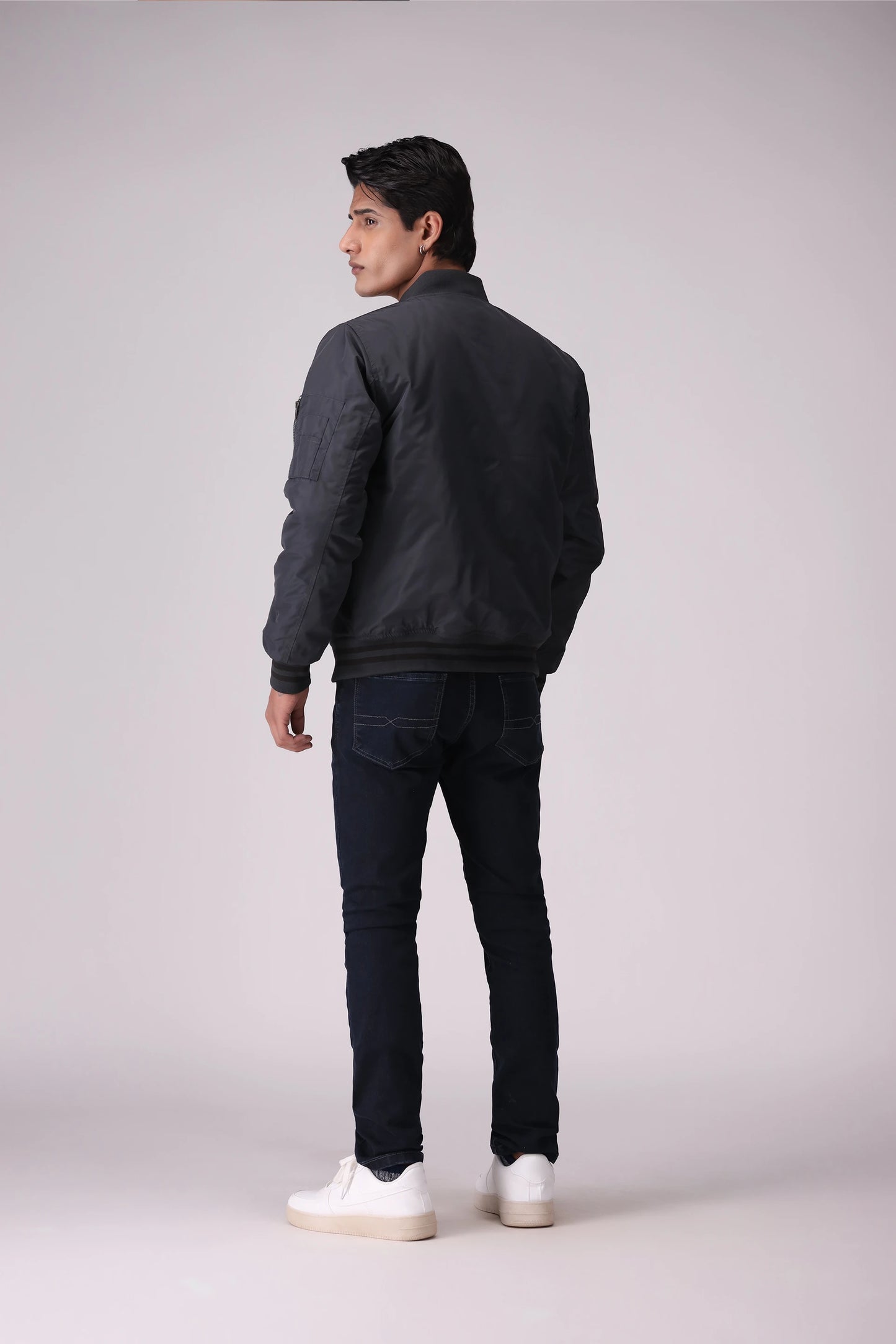 Bomber Jacket With Flap Pockets Men Jacket Winter 2024 Knit Story COUGAR- (Men Winter 2024)