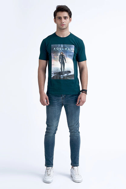 Dark Teal Graphic T-Shirt Men T-Shirt Pre Fall 2023 Vortex COUGAR XS Teal 