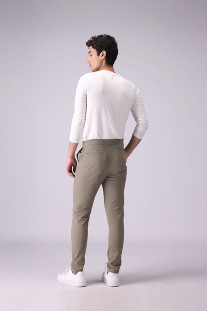 Skinny Fit Chino Pants Men Chino Fall 2024 Core Comfort COUGAR- (Men Fall 2024)   