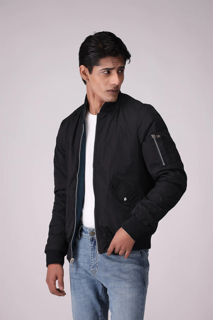 Double Sided Bomber Jacket Men China-Jacket Winter 2024 Knit Story COUGAR- (Men Winter 2024)