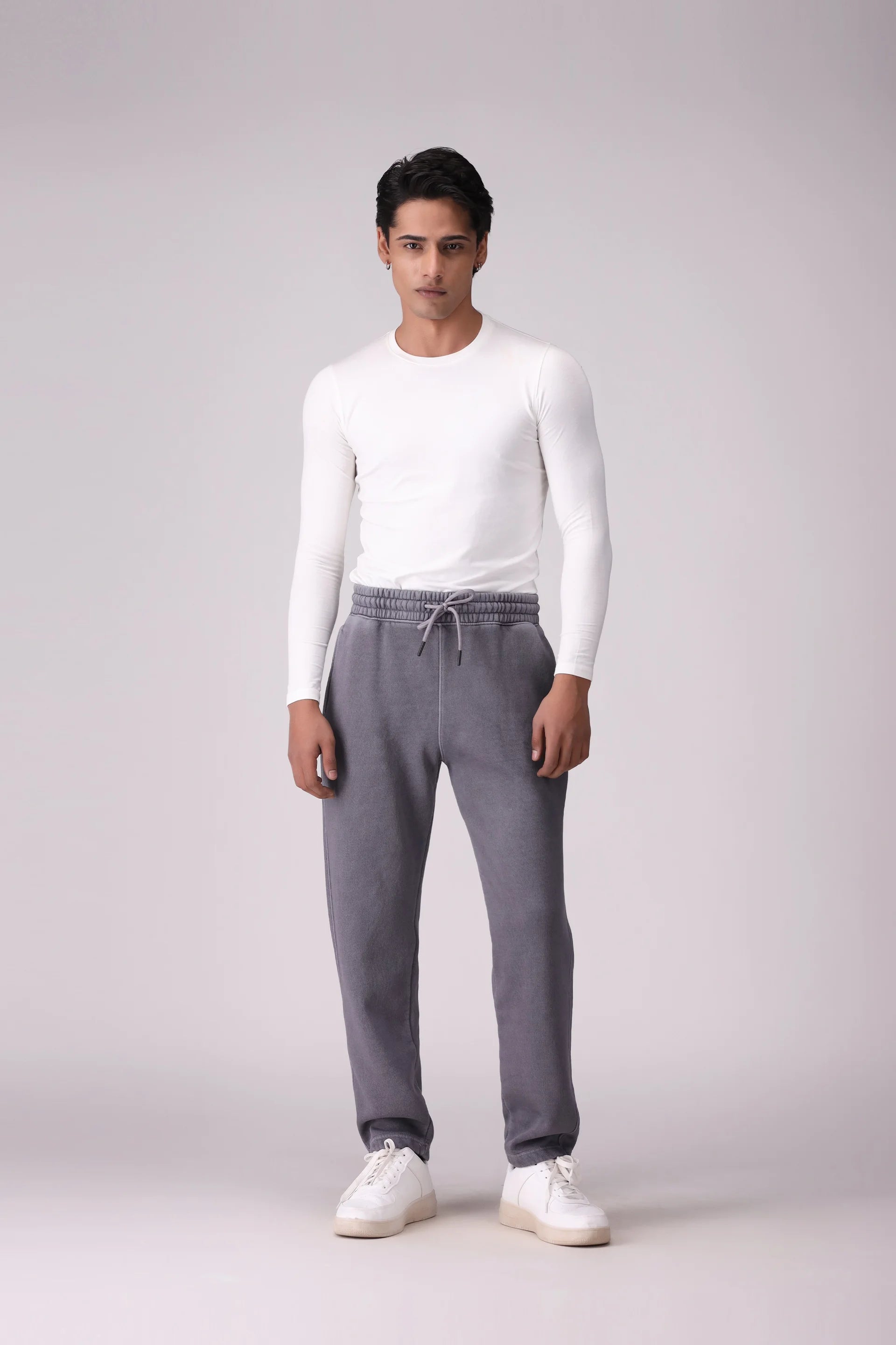 Relax Fit Garment Dye Trousers Men Trouser Winter 2024 Knit Story COUGAR- (Men Winter 2024)