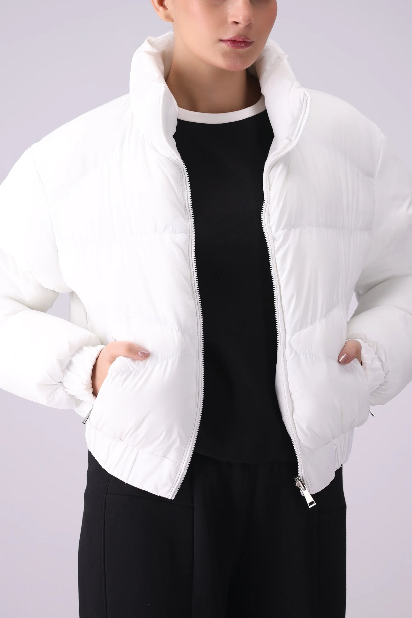 Double Sided Jacket Women Jacket Winter 2024 Knit Story COUGAR- (Women Winter 2024)   