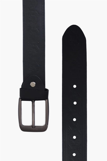 Basic Black Leather Belt - Cougar Clothing