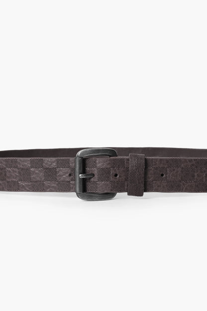 Square Pattern Leather Belt Men Leather Belt Fall 2024 COUGAR C (Fall 2024)   