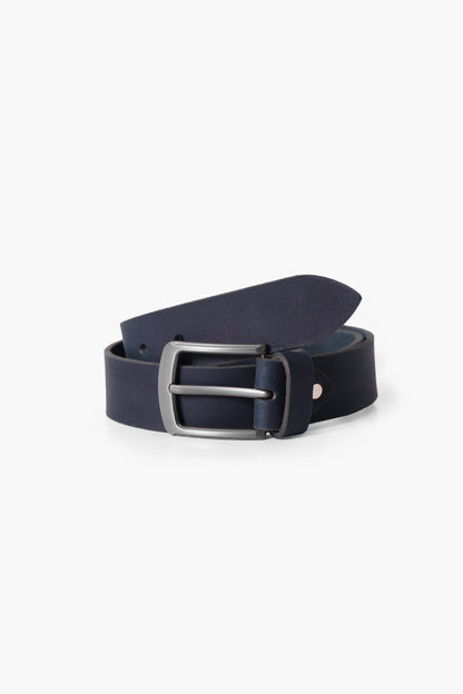 Pin Buckle Leather Belt Men Leather Belt Fall 2024 COUGAR C (Fall 2024) FSZ Navy 