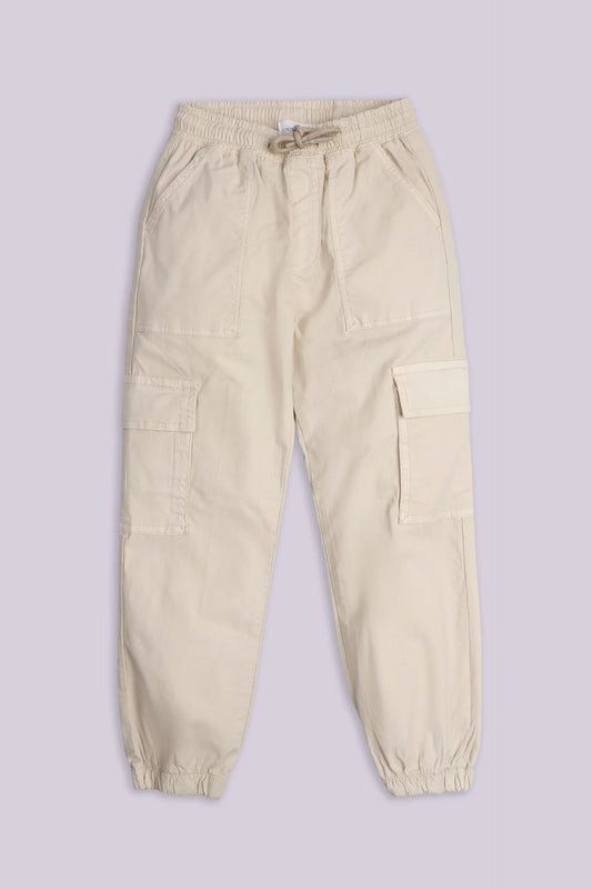 Cargo Jogger Pants Boy Trouser Fall 2024 COUGAR- (Boy Junior Fall 2024) 5-6 Y Skin Boy