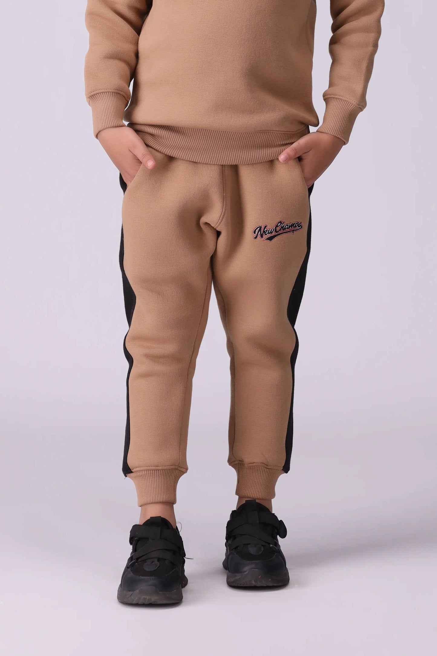 Contrast Paneled Jogger Pants