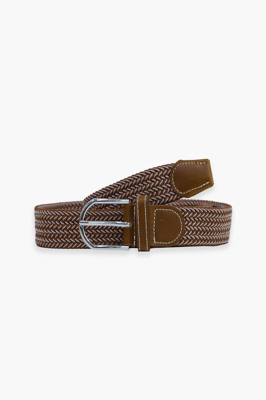 Brown Contrast Canvas Belt Men Canvas Belt Fall 2024 COUGAR C (Fall 2024) FSZ Rust 