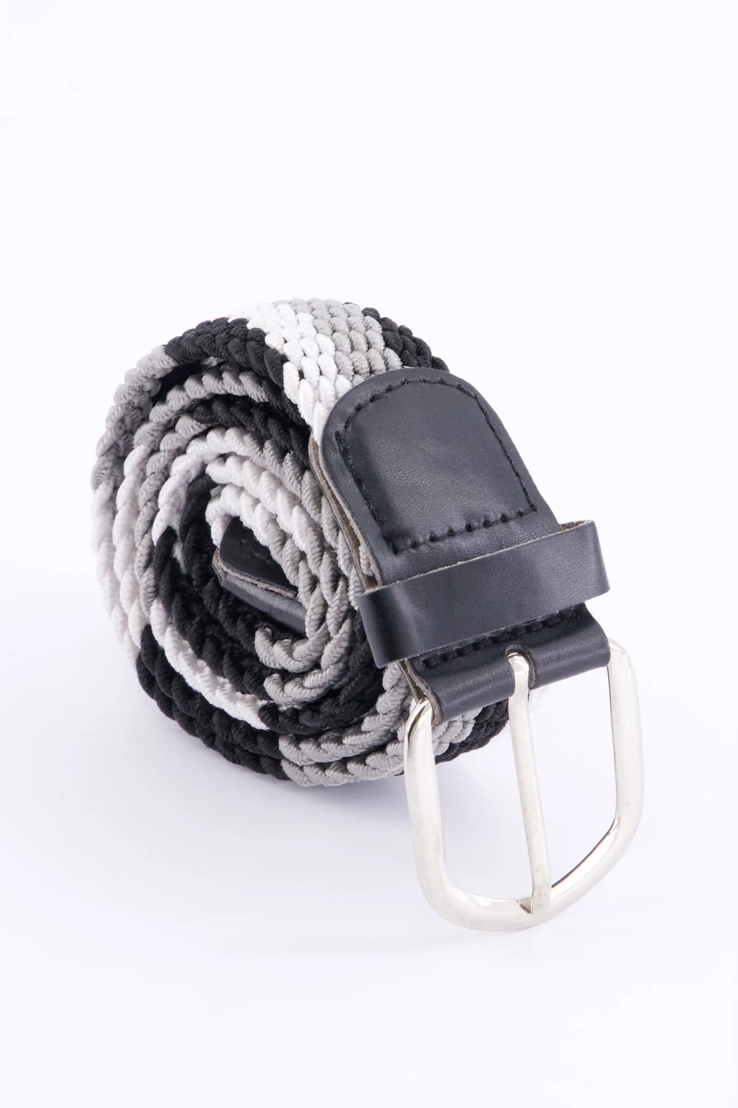 Braided Canvas Belt Men Canvas Belt Fall 2024 COUGAR C (Fall 2024) FSZ Grey