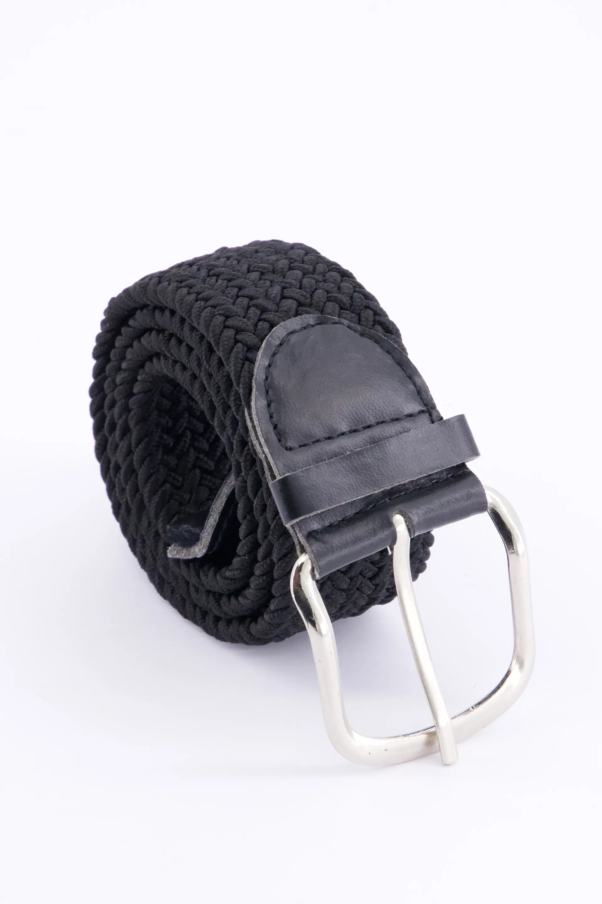 Braided Canvas Belt Men Canvas Belt Fall 2024 COUGAR C (Fall 2024) FSZ Black