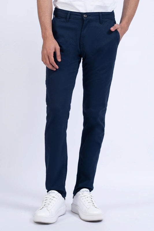 Navy Slim Fit Chino Pants Men Chino Summer V-2 2024 URBAN STATION COUGAR 30 Navy 