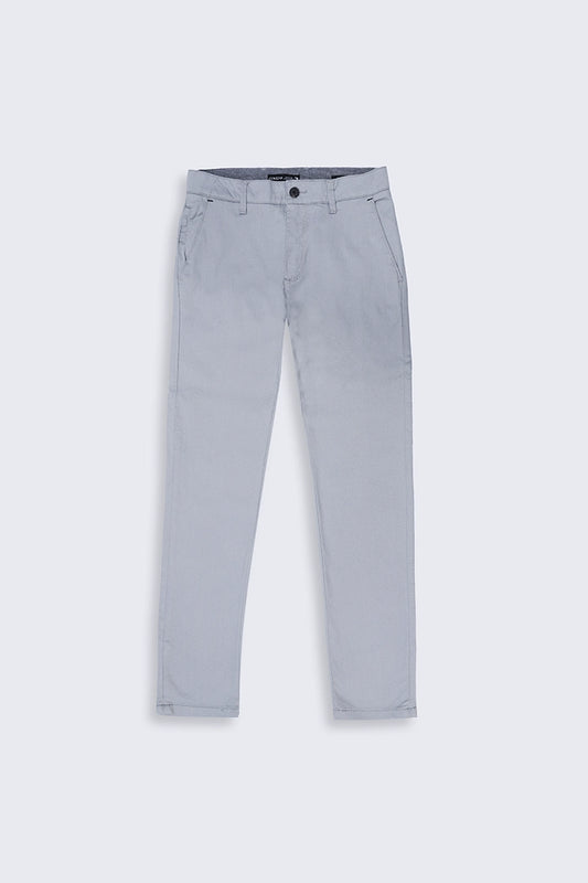 Grey Slim Fit Chino Pants Men Chino Summer V-2 2024 URBAN STATION COUGAR 30 Grey 