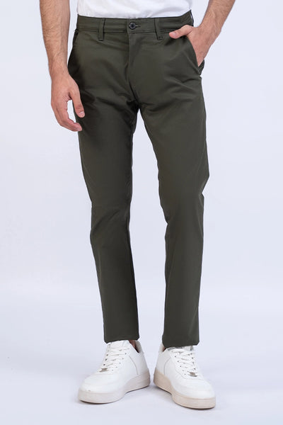 Olive Slim Fit Chino Pants