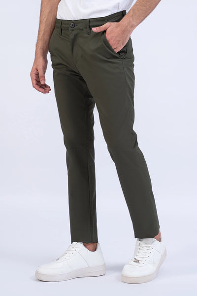 Olive Slim Fit Chino Pants