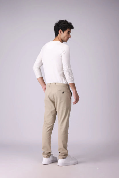 Slim Fit Chino Pants Men Chino Fall 2024 Core Comfort COUGAR- (Men Fall 2024)   