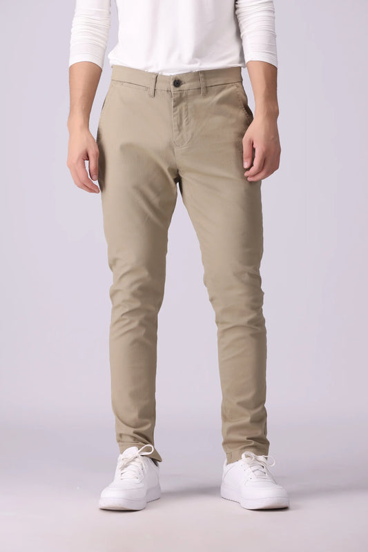 Slim Fit Chino Pants Men Chino Fall 2024 Core Comfort COUGAR- (Men Fall 2024) 30 Beige Men