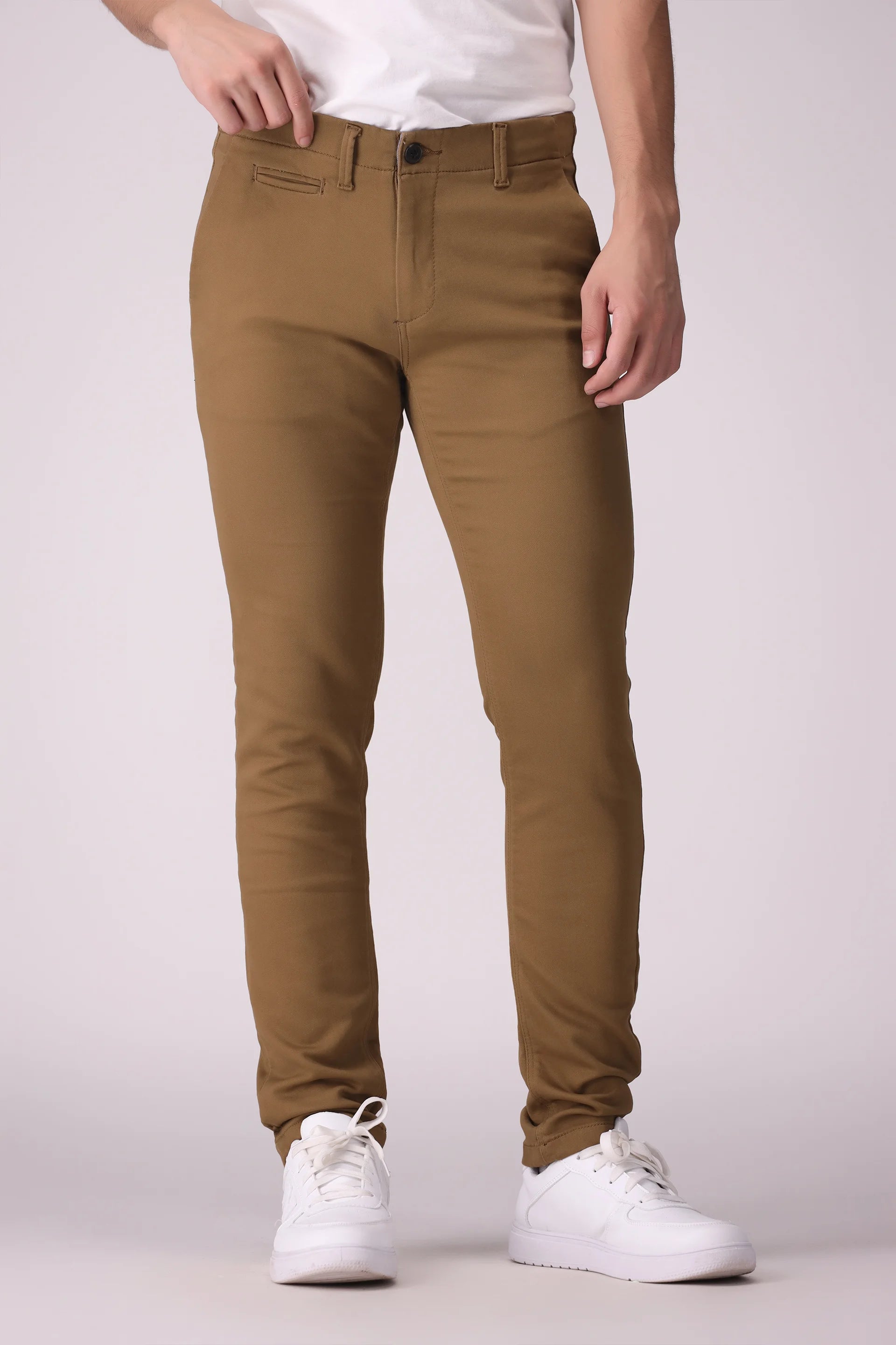 Slim Fit Chino Pants Men Chino Fall 2024 Core Comfort COUGAR- (Men Fall 2024)