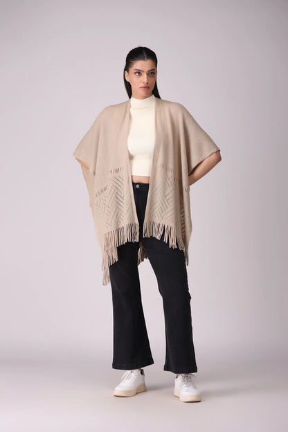 Knitted Cape Shawl