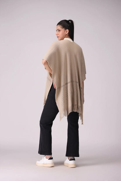 Knitted Cape Shawl