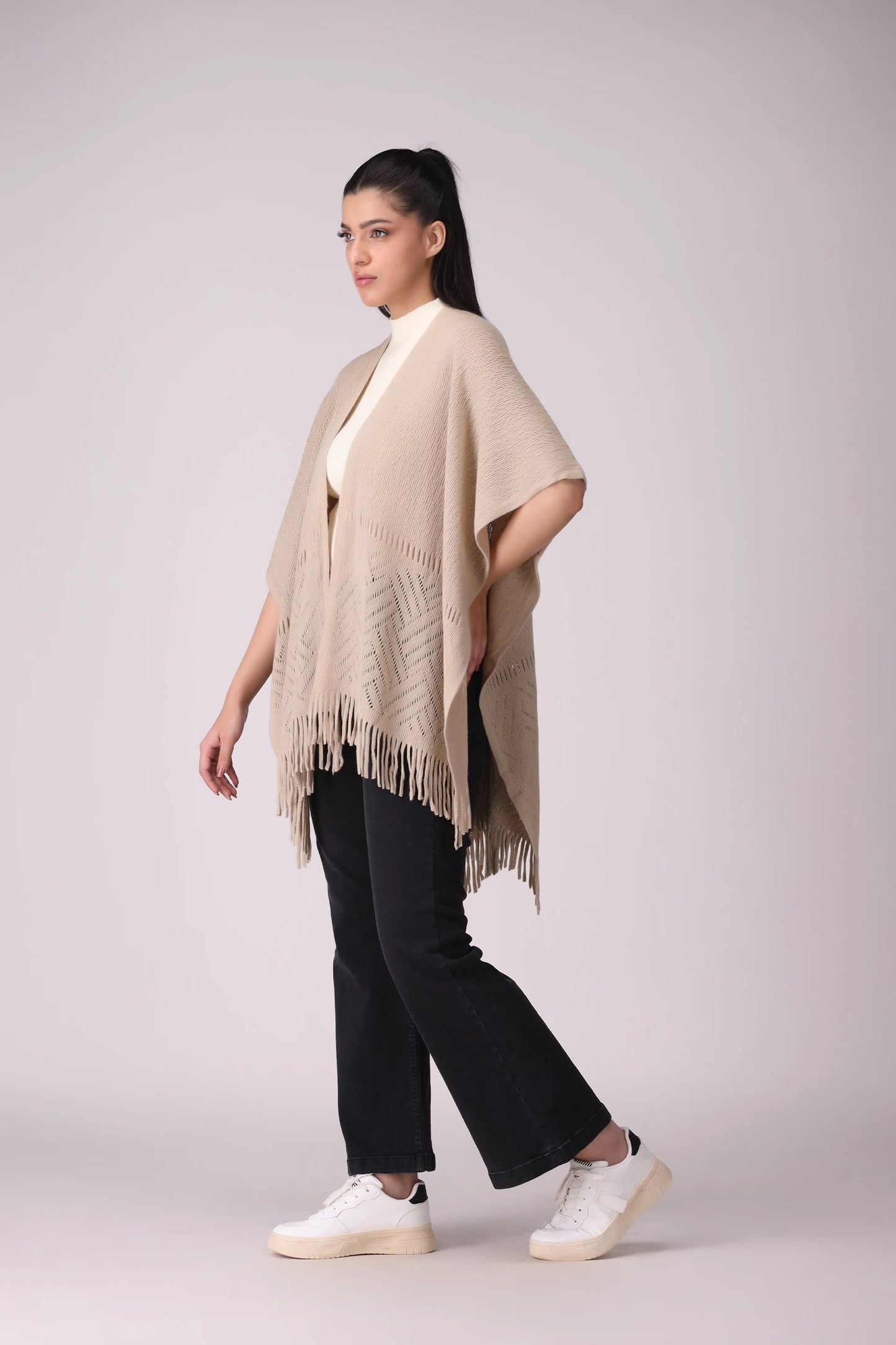 Knitted Cape Shawl