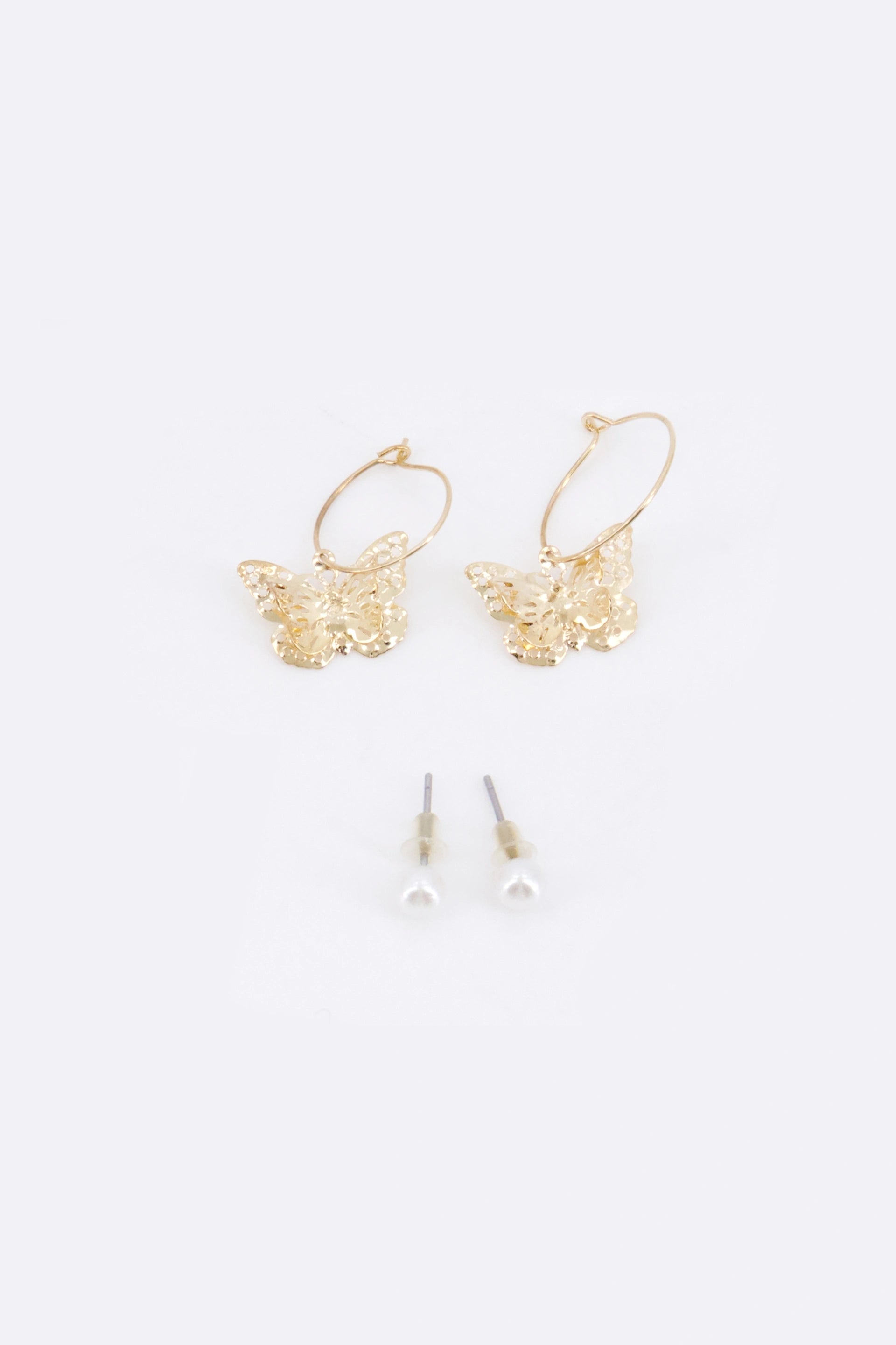 Stud and Hoop Earrings- Set of 6 Women Ear Ring Set Fall 2024 COUGAR C (Fall 2024)