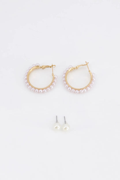 Stud and Hoop Earrings- Set of 6 Women Ear Ring Set Fall 2024 COUGAR C (Fall 2024)