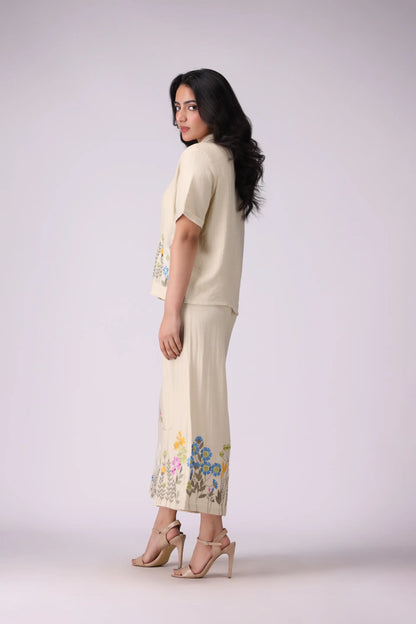 Embroidered Culottes Women Trouser COUGAR (S V-1 2025)